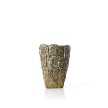 The Rock Texture Vase - Grey Stone - S in stoneware — handmade luxury vase curated by Laiyahome