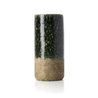 The Moss Cylinder Vase - Concrete Green - L in stoneware — handmade luxury vase curated by Laiyahome