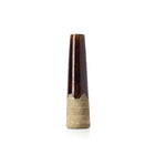 The Amber Cone Vase - Concrete Brown - M in stoneware — handmade luxury vase curated by Laiyahome