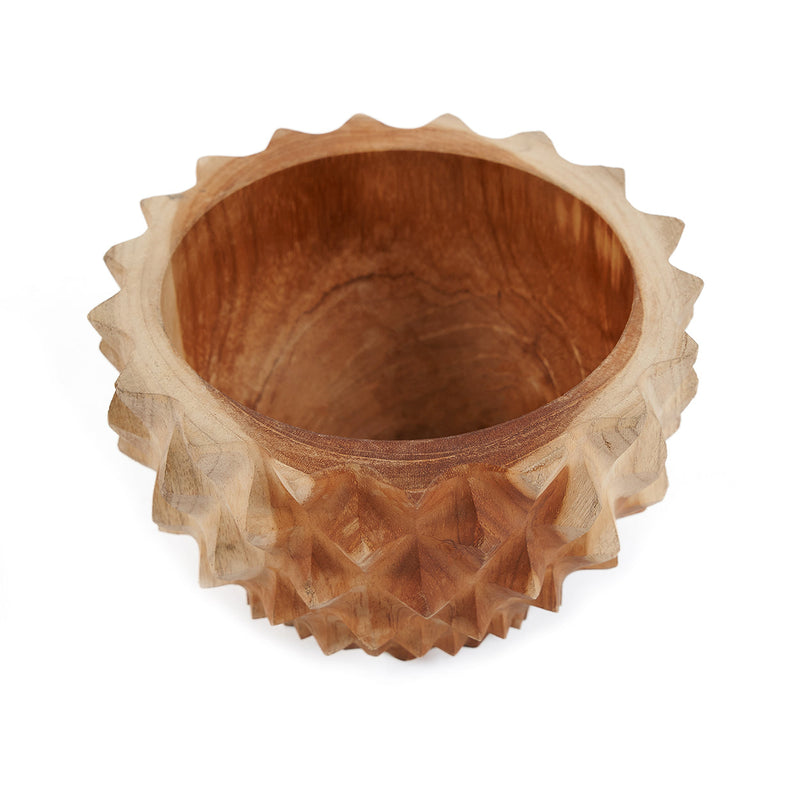 The Teak Root Durian Bowl - S in wood — handmade luxury bowl curated by Laiyahome