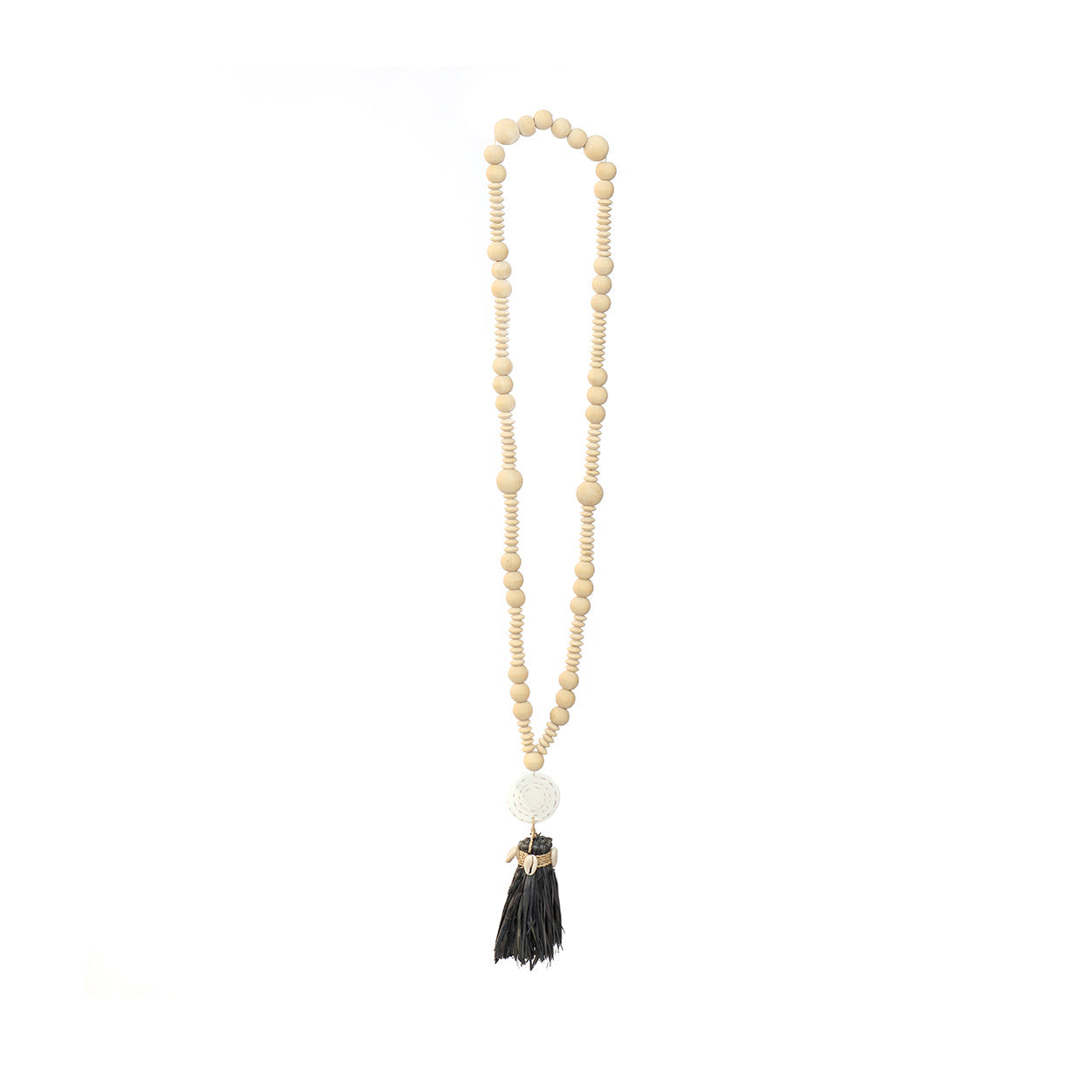 The Lovina Necklace - Natural Black in shell — handmade luxury necklace curated by Laiyahome