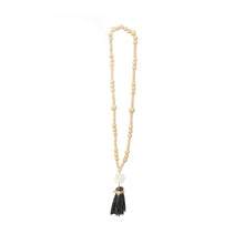 The Lovina Necklace - Natural Black in shell — handmade luxury necklace curated by Laiyahome
