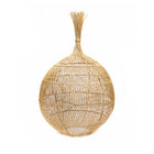 The Wonton Floor Lamp - Pendant - Natural in rattan — handmade luxury floor lamp curated by Laiyahome