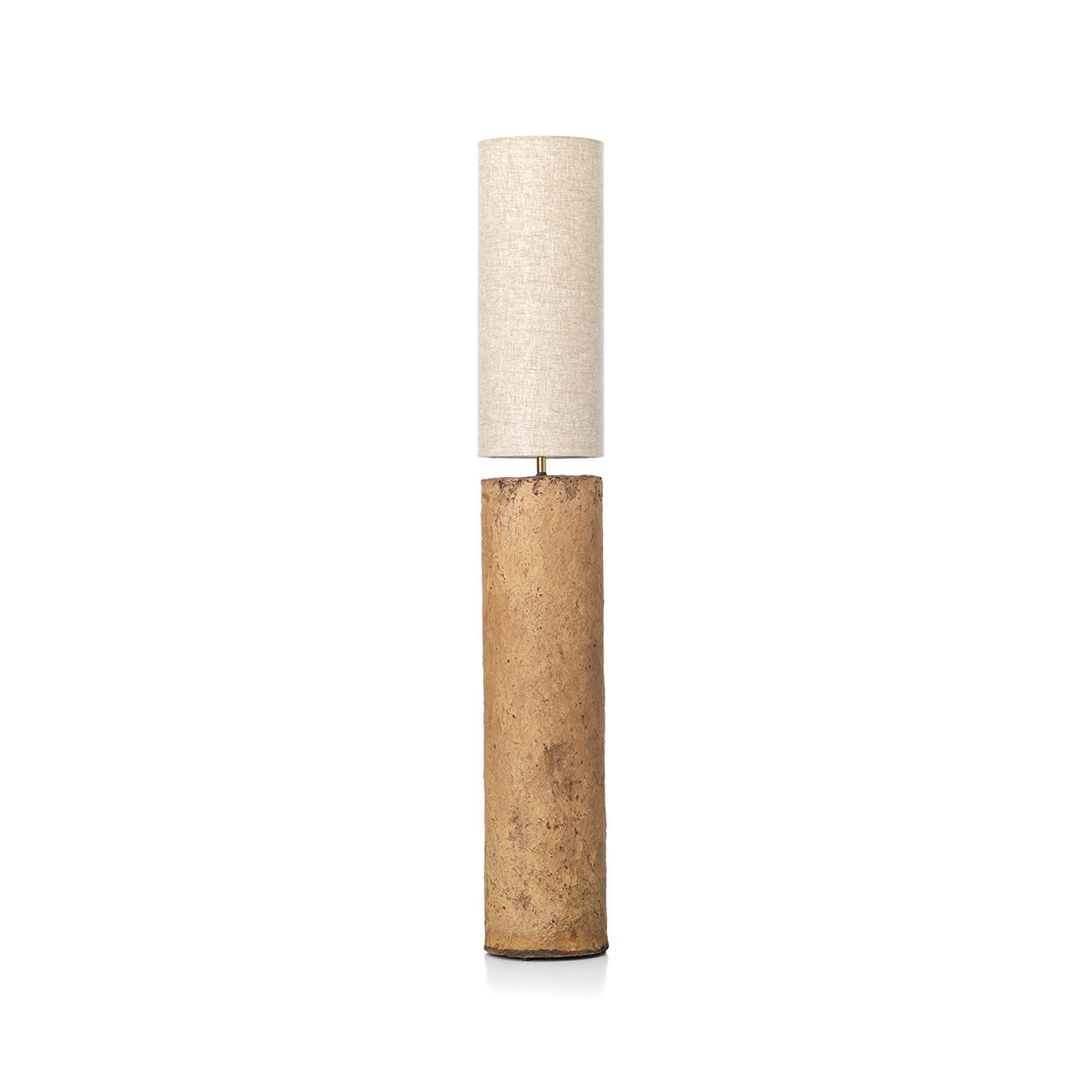 The Totem Floor Lamp - Mud - L in paper — handmade luxury decorative piece curated by Laiyahome