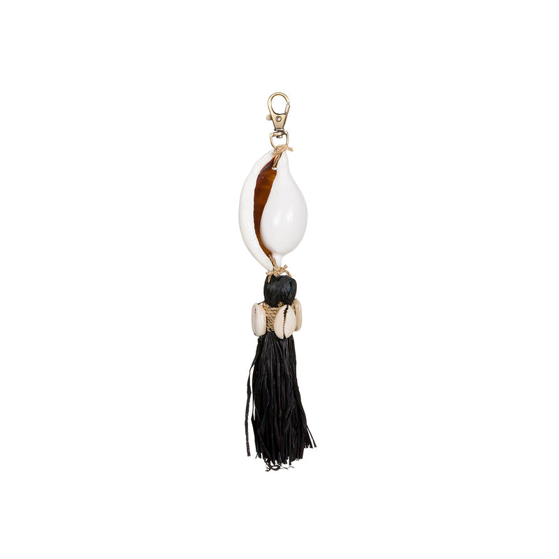 The Kubu Keychain - Black Natural in wood — handmade luxury keychain curated by Laiyahome