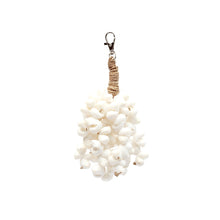 The Kai Shell Keychain - White in seagrass — handmade luxury keychain curated by Laiyahome