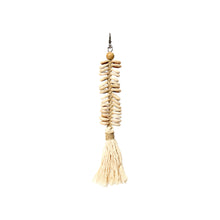 The Macrame Fishbone Keychain - Cream in cotton — handmade luxury keychain curated by Laiyahome