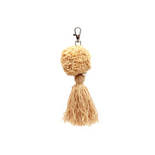 The Pompom Keychain - Mocca in cotton — handmade luxury keychain curated by Laiyahome