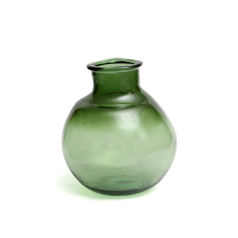 The Yugang Vase - Green in glass — handmade luxury vase curated by Laiyahome