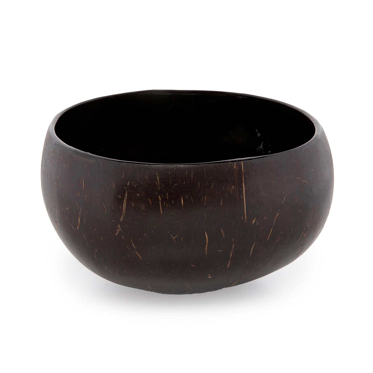 The Coco Food Bowl - Natural Black in coconut — handmade luxury bowl curated by Laiyahome