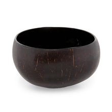 The Coco Food Bowl - Natural Black in coconut — handmade luxury bowl curated by Laiyahome