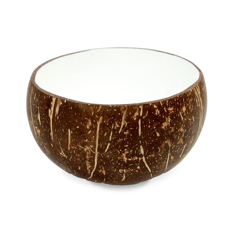 The Coco Food Bowl - Natural White in coconut — handmade luxury bowl curated by Laiyahome