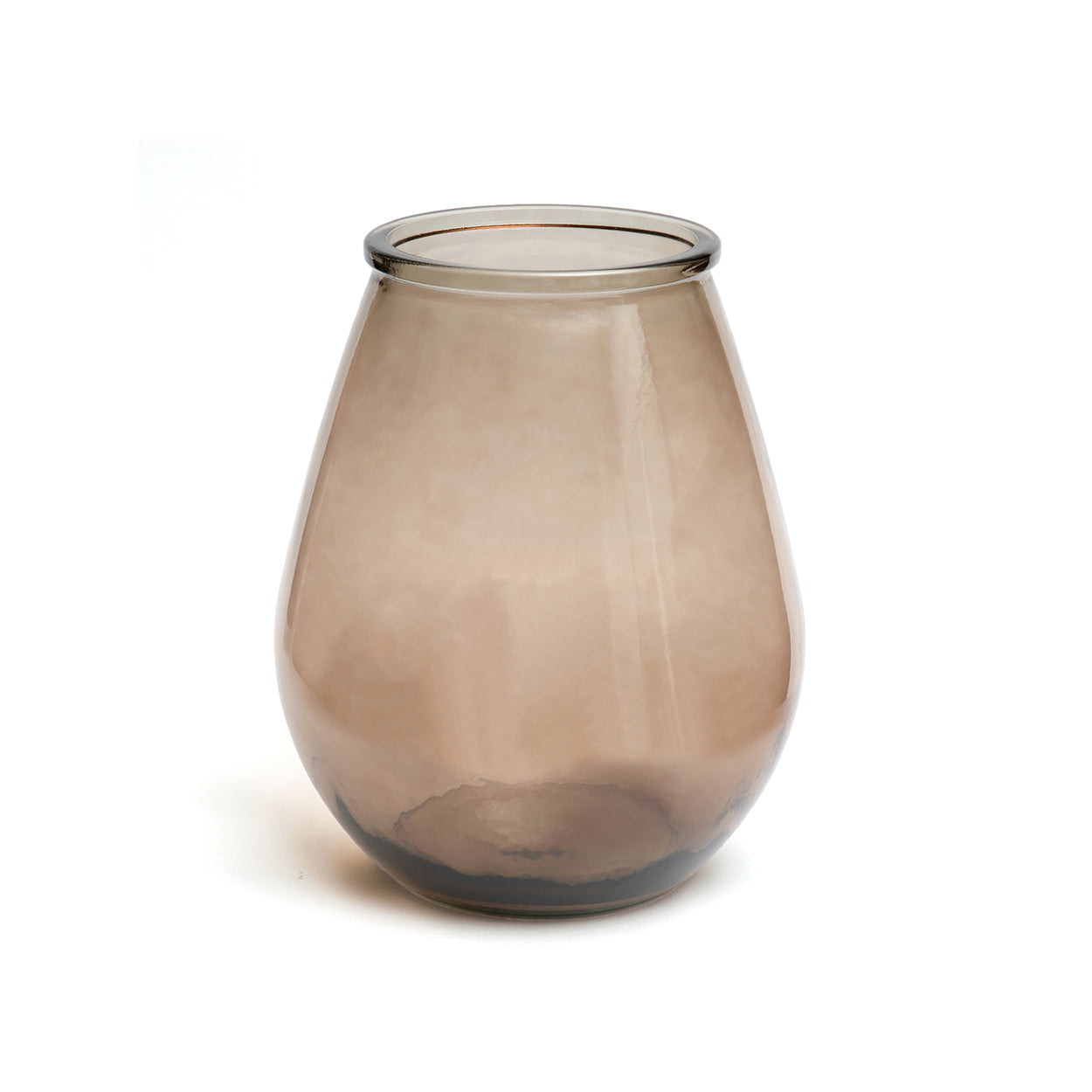 The Qiezi Vase - Beige - L in glass — handmade luxury vase curated by Laiyahome