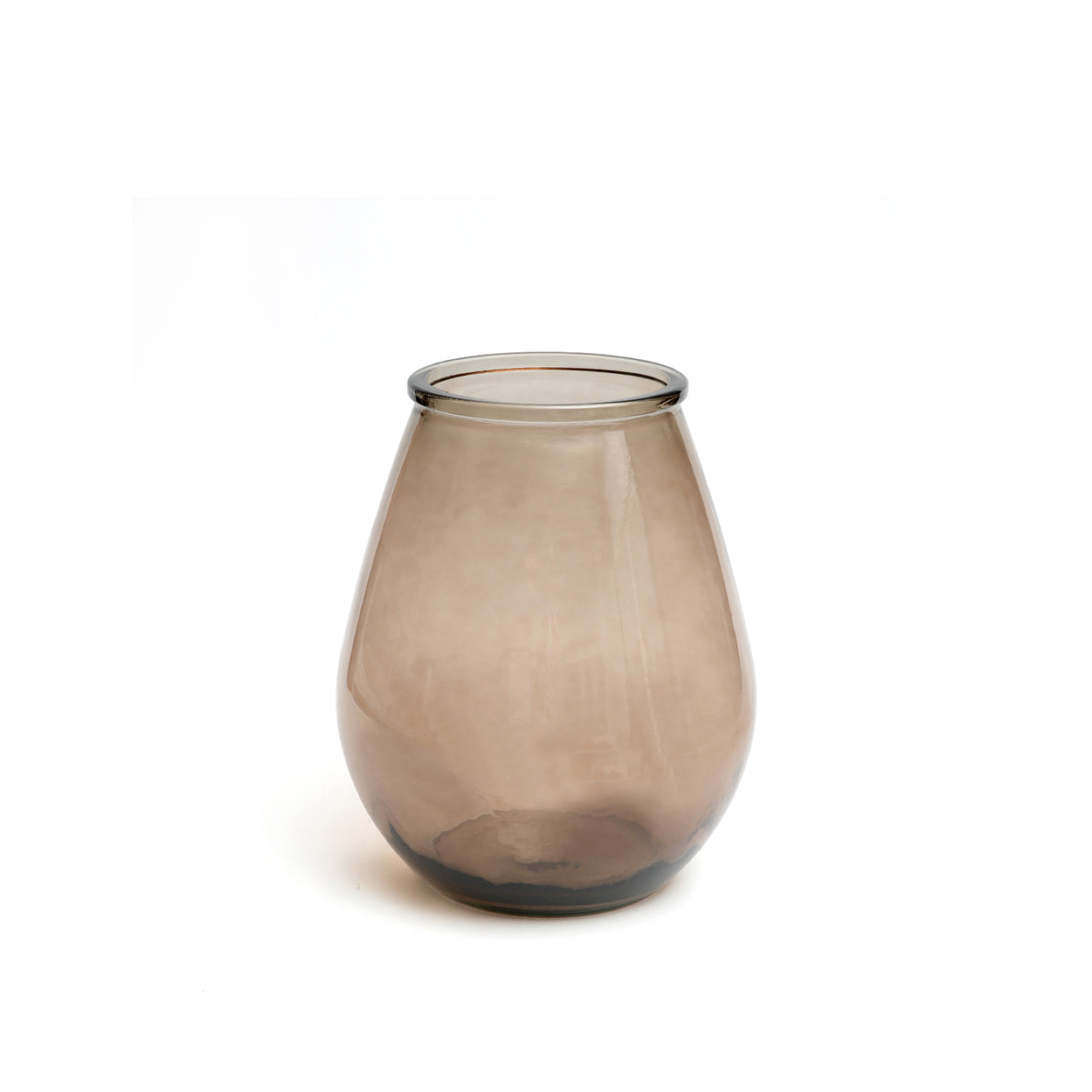 The Qiezi Vase - Beige - M in glass — handmade luxury vase curated by Laiyahome