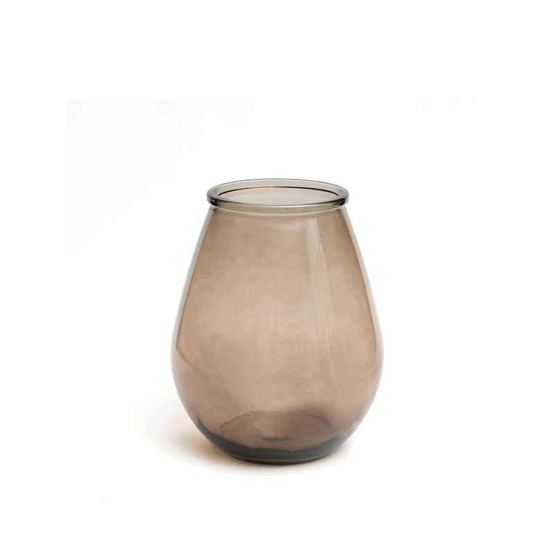 The Qiezi Vase - Beige - M in glass — handmade luxury vase curated by Laiyahome