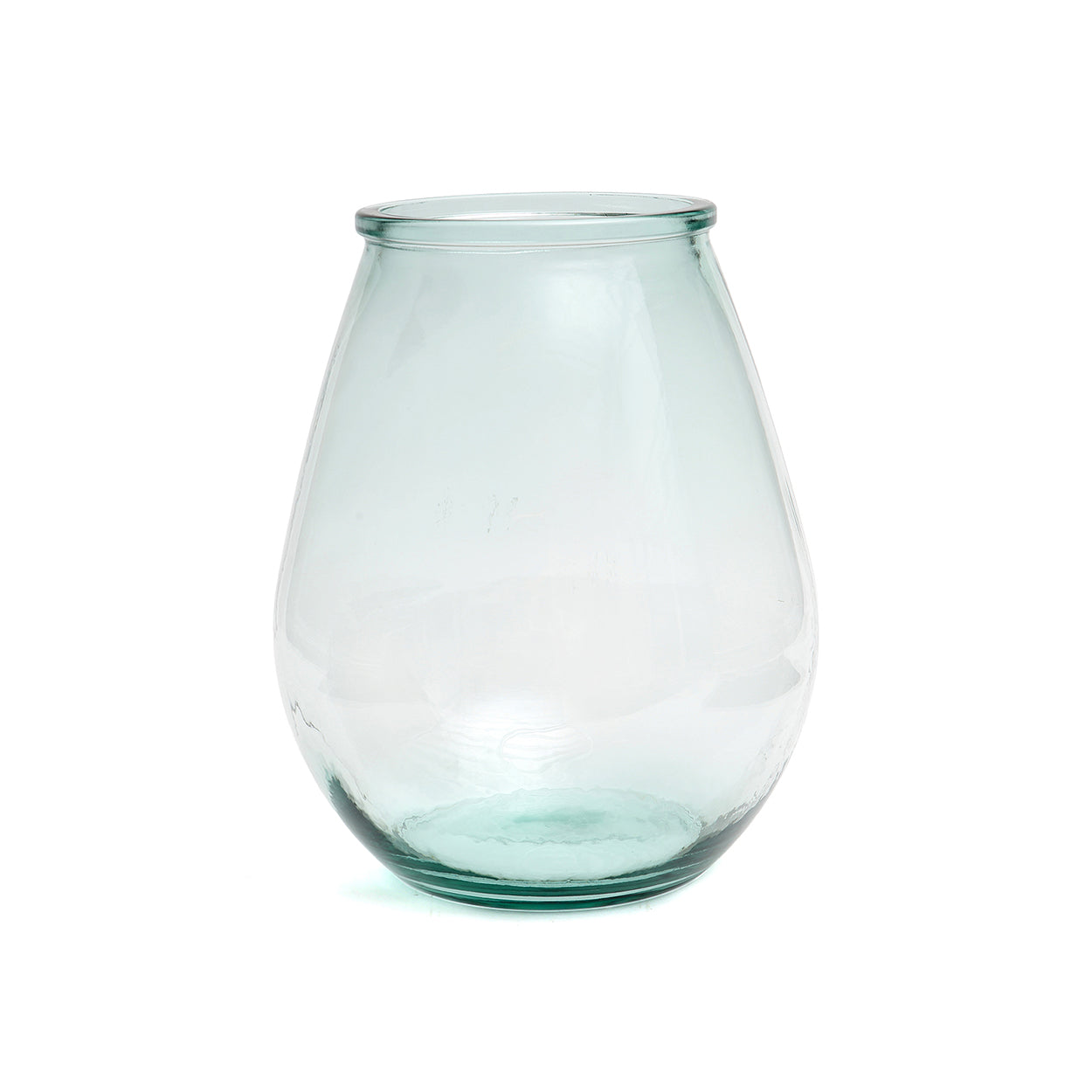 The Qiezi Vase - Blue - L in glass — handmade luxury vase curated by Laiyahome