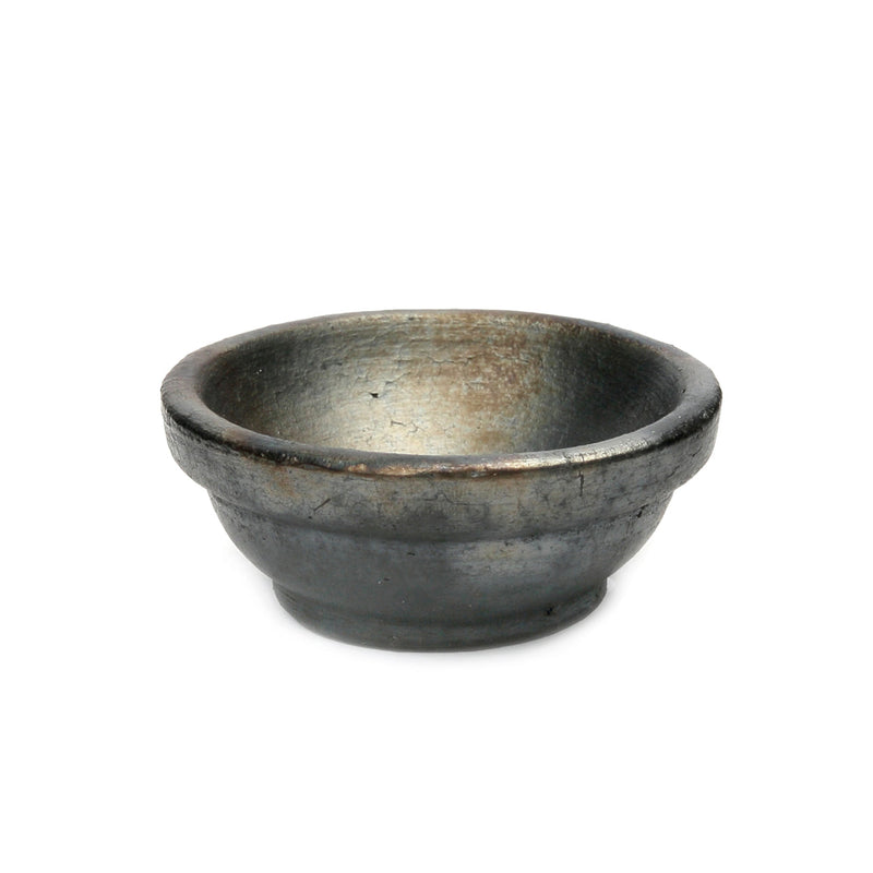 The Burned Bowl - Black - XS in terracotta — handmade luxury bowl curated by Laiyahome