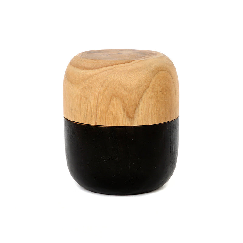The Bondi Double Bowl in wood — handmade luxury bowl curated by Laiyahome