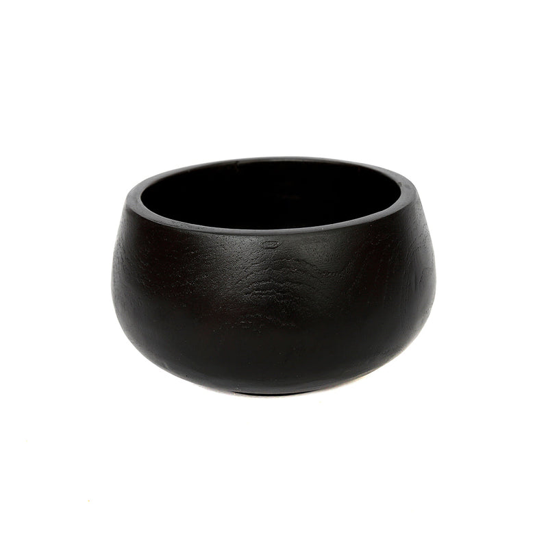 The Bondi Black Bowl in wood — handmade luxury bowl curated by Laiyahome