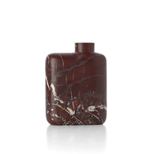 The Rosso Levanto Marble Vase - Wine Red - High – marble decorative vase in wine red – product view 1