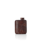 The Rosso Levanto Marble Vase - Wine Red - Low – marble decorative vase in wine red – product view 1