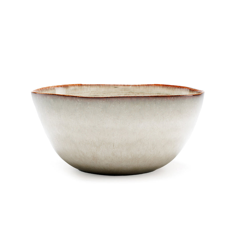 The Comporta Serving Bowl in ceramic — handmade luxury bowl curated by Laiyahome