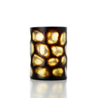 The Vague Dorée Vase - Honey - L – glass decorative vase in honey – product view 1