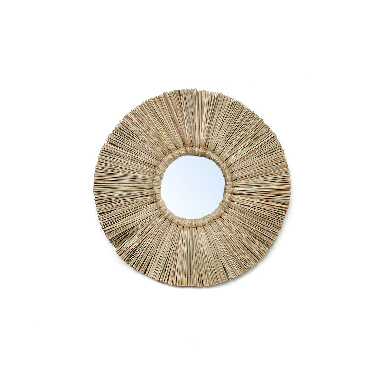 The Alang Alang Mirror - Natural - S in grass — handmade luxury wall mirror curated by Laiyahome