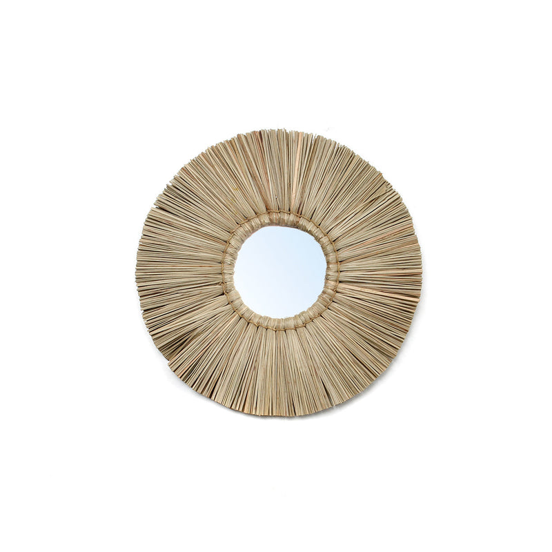 The Alang Alang Mirror - Natural - S in grass — handmade luxury wall mirror curated by Laiyahome