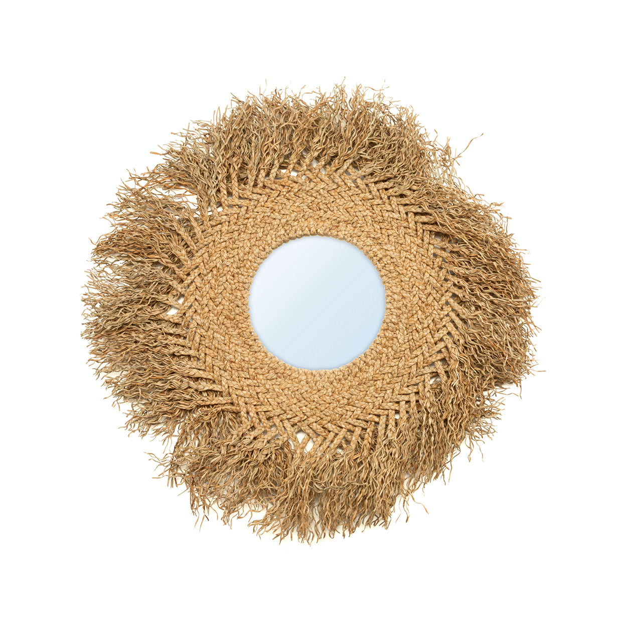 The Early Monday Mirror - Natural in seagrass — handmade luxury wall mirror curated by Laiyahome