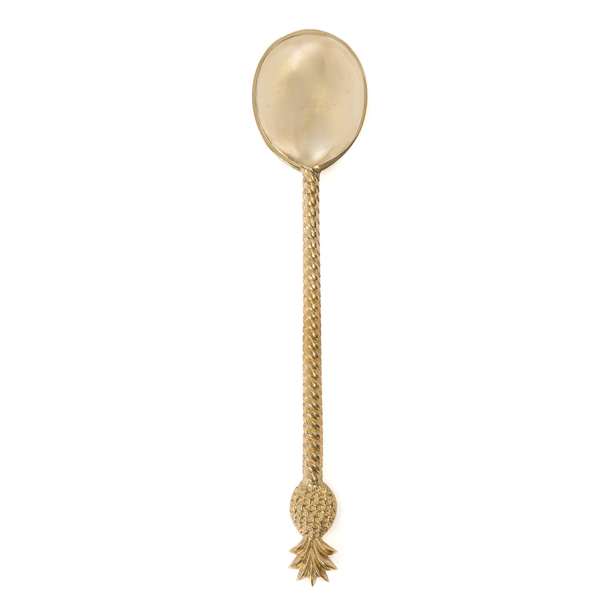 The Pineapple Salad Spoon - Gold in brass — handmade luxury table spoon curated by Laiyahome