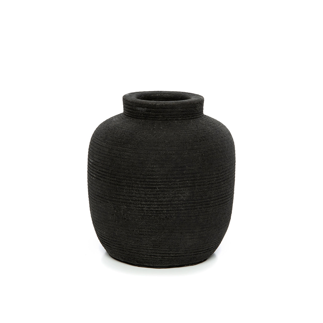 The Peaky Vase - Black - S in terracotta — handmade luxury vase curated by Laiyahome