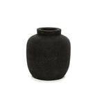 The Peaky Vase - Black - S in terracotta — handmade luxury vase curated by Laiyahome