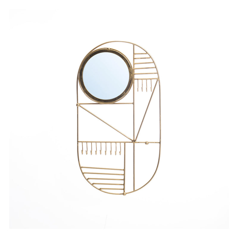 The Do I Look Pretty Wall Hanger - Brass in glass — handmade luxury wall mirror curated by Laiyahome