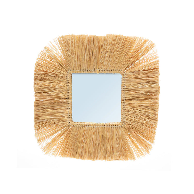 The Goa Mirror - Natural - M in glass — handmade luxury wall mirror curated by Laiyahome