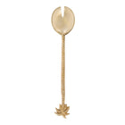 The Palm Tree Salad Fork - Gold in brass — handmade luxury table fork curated by Laiyahome