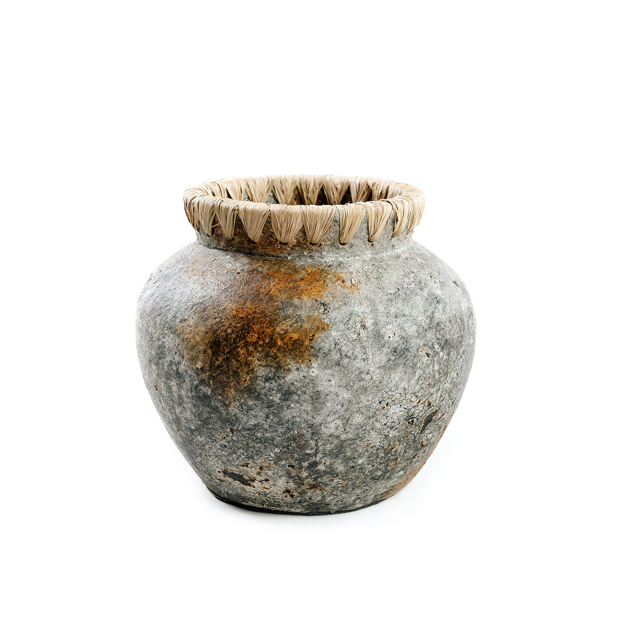 The Styly Vase - Antique Grey - S in terracotta — handmade luxury vase curated by Laiyahome