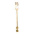 The Pineapple Fork - Gold in brass — handmade luxury table fork curated by Laiyahome
