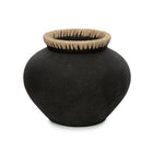 The Styly Vase - Black Natural - L in terracotta — handmade luxury vase curated by Laiyahome