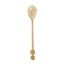 The Pineapple Spoon - Gold in brass — handmade luxury soup spoon curated by Laiyahome
