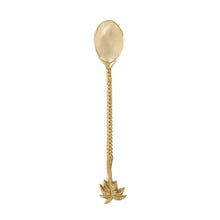 The Palm Tree Spoon - Gold in brass — handmade luxury table spoon curated by Laiyahome