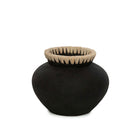 The Styly Vase - Black Natural - S in terracotta — handmade luxury vase curated by Laiyahome
