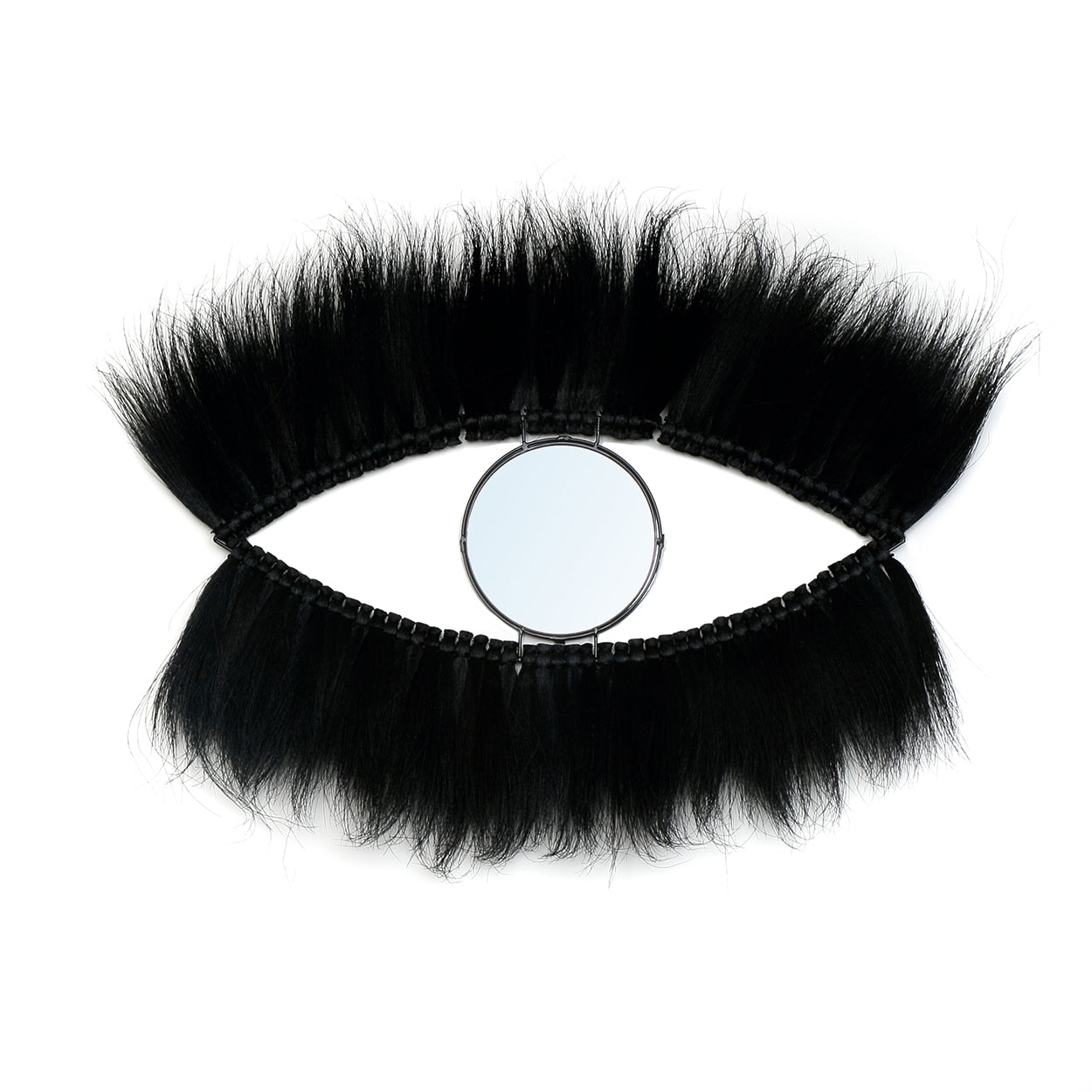 The Black Eye Mirror - Black in glass — handmade luxury wall mirror curated by Laiyahome