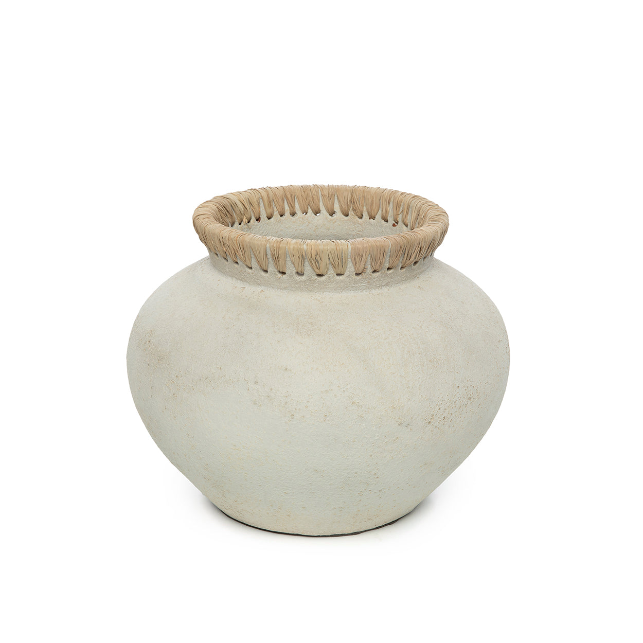 The Styly Vase - Concrete Natural - M in terracotta — handmade luxury vase curated by Laiyahome