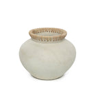 The Styly Vase - Concrete Natural - M in terracotta — handmade luxury vase curated by Laiyahome