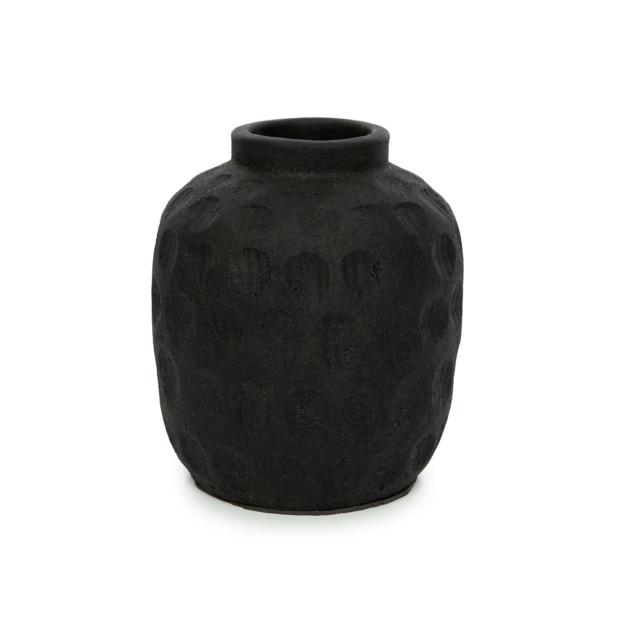 The Trendy Vase - Black - M in terracotta — handmade luxury vase curated by Laiyahome