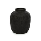 The Trendy Vase - Black - M in terracotta — handmade luxury vase curated by Laiyahome