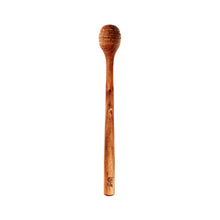 The Teak Root Honey Roller in wood — handmade luxury honey dipper curated by Laiyahome