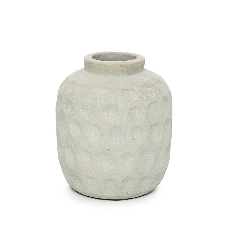 The Trendy Vase - Concrete - M in terracotta — handmade luxury vase curated by Laiyahome