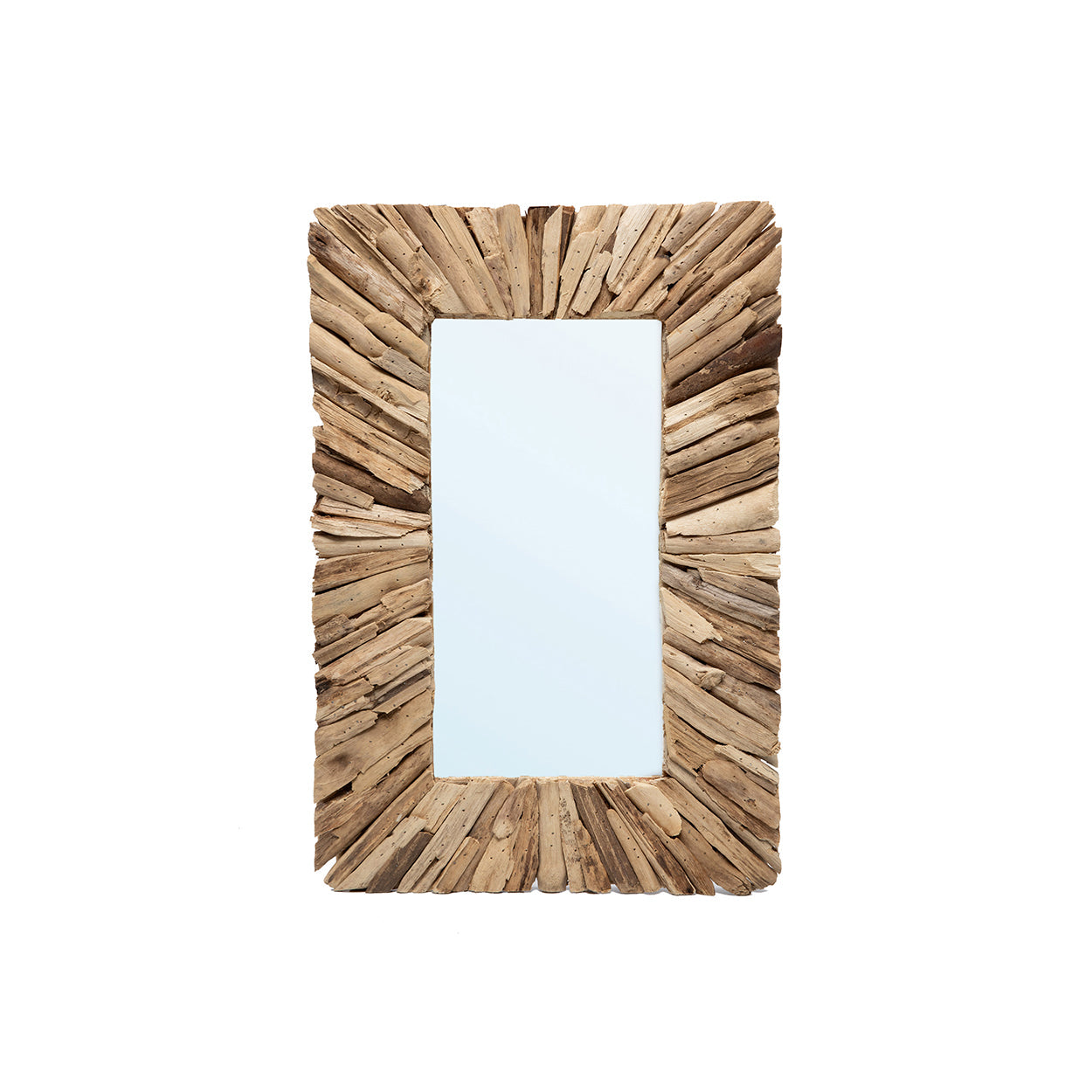 The Driftwood Framed Mirror - Natural - M in wood — handmade luxury wall mirror curated by Laiyahome